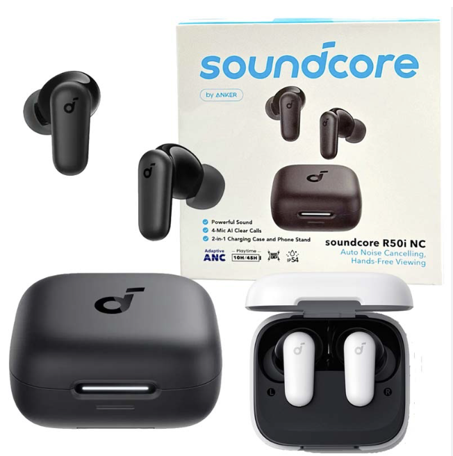 هندزفری بی‌سیم انکر مدل Soundcore R50i NC اصل با گارانتی